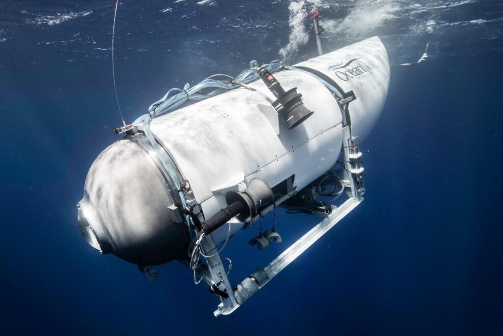 Implosão 'catastrófica' destruiu submarino que visitava Titanic e matou as 5 pessoas a bordo 1 Ruídos_captados_em_busca_por_submarino_desaparecido_no_Titanic_(4)