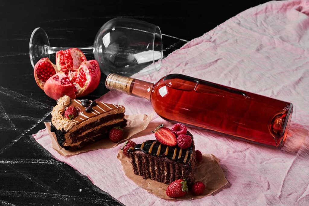 Vinhos para sobremesa 1 vinho e sobremesas Freepik