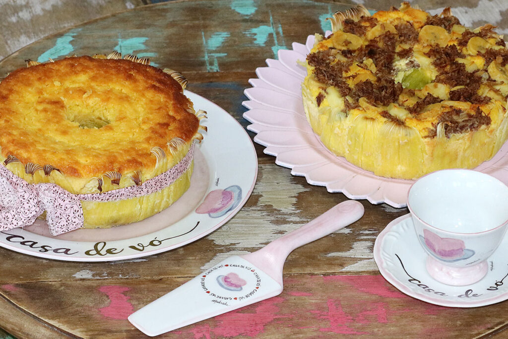 Aprenda a fazer os bolos de pamonha salgado e doce de Lucrecia Visona 3 Casa de Vo Felipe Couri