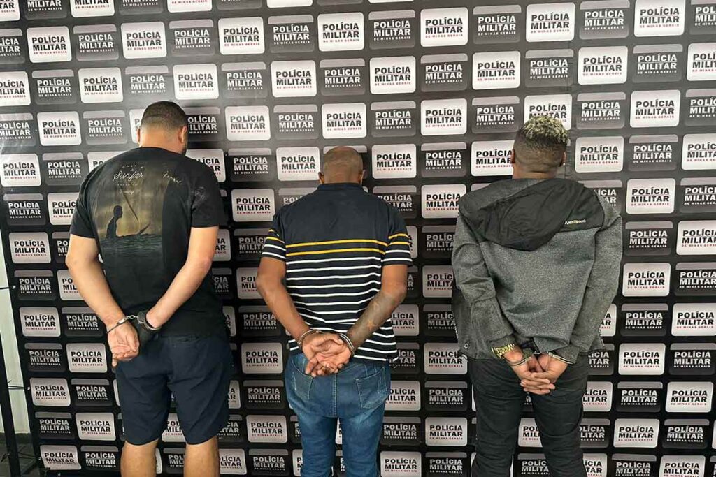 Trio rende família com tiros para o alto e rouba depósito de gás em Leopoldina 1 prisao assalto gas divulgacao policia civil