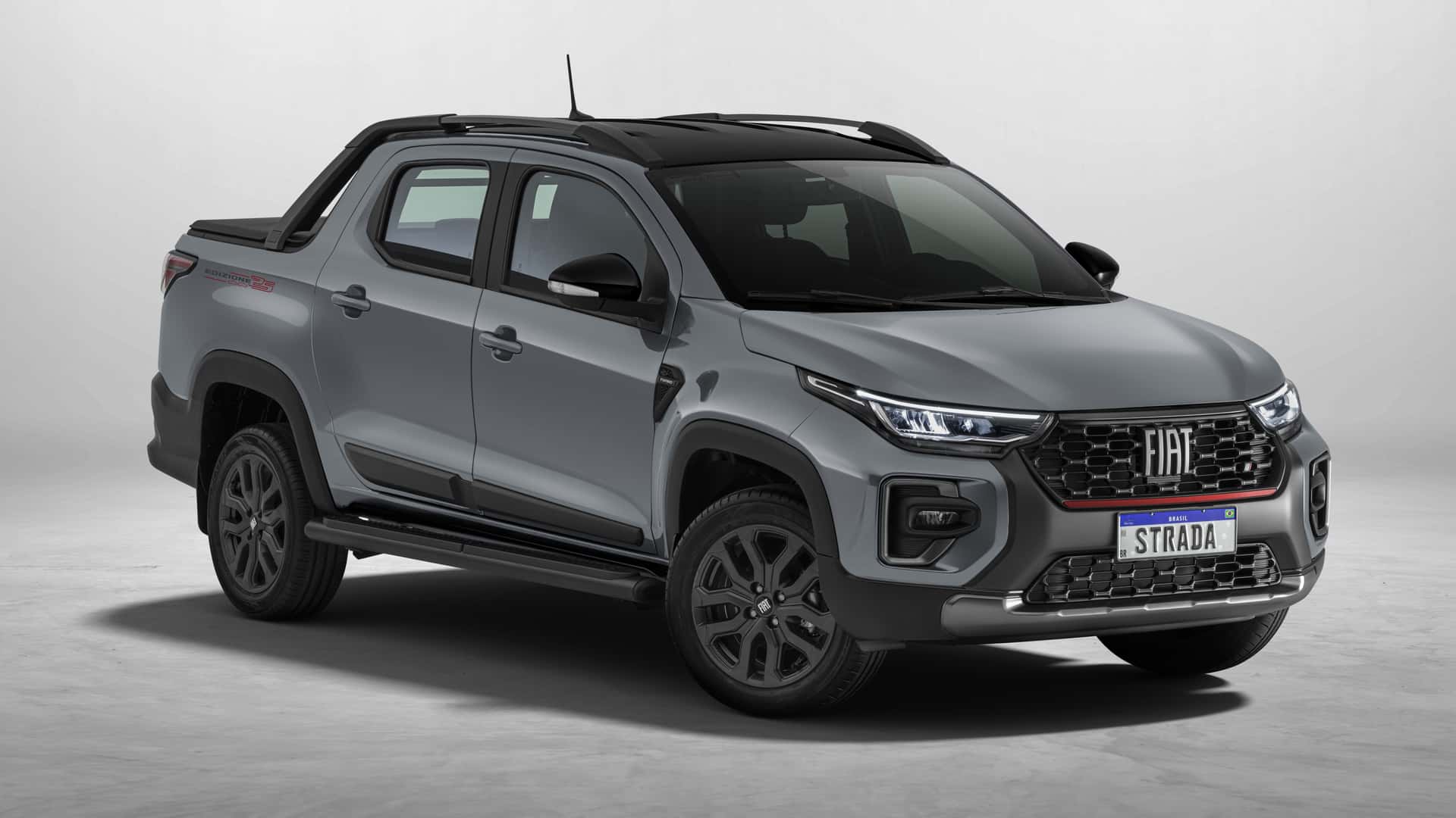 Fiat Strada Edizione 25 - Edição limitada tem só 1025 unidades por R$ 135.990. 1 Fiat Strada Edizione 25 - Foto: Divulgação