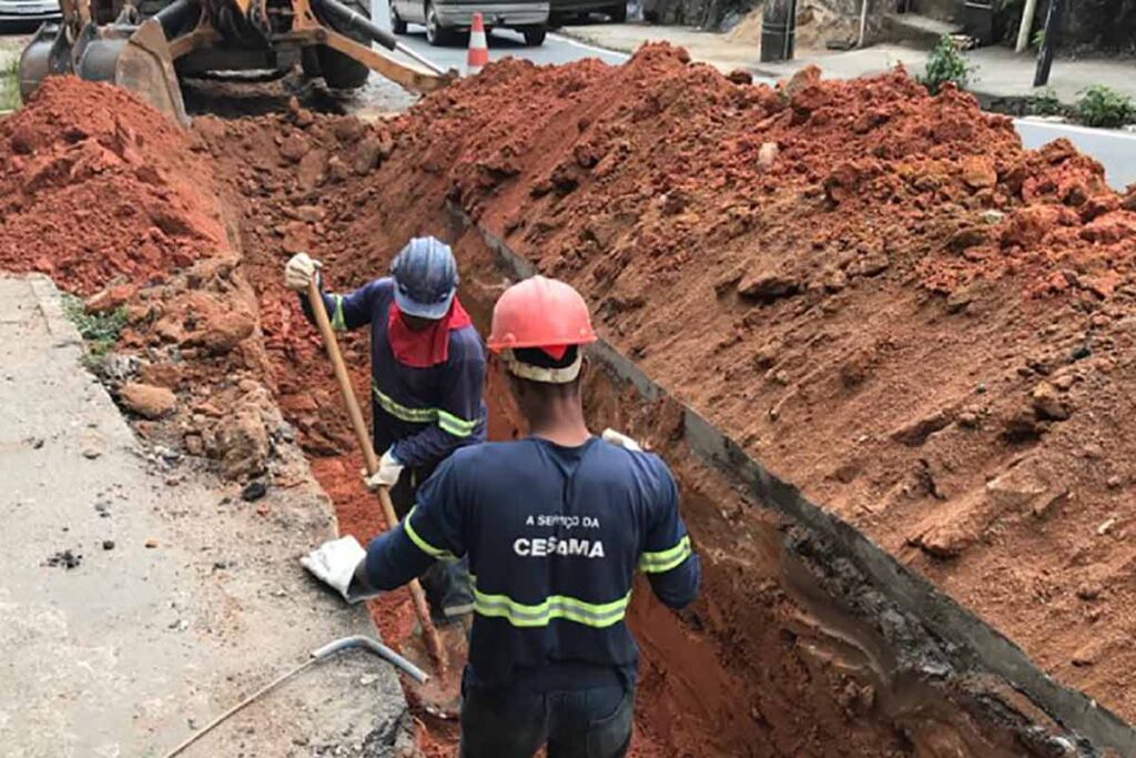 Obra em redes de água na Zona Sudeste modifica trânsito 1 obras no tiguera divulgacao pjf
