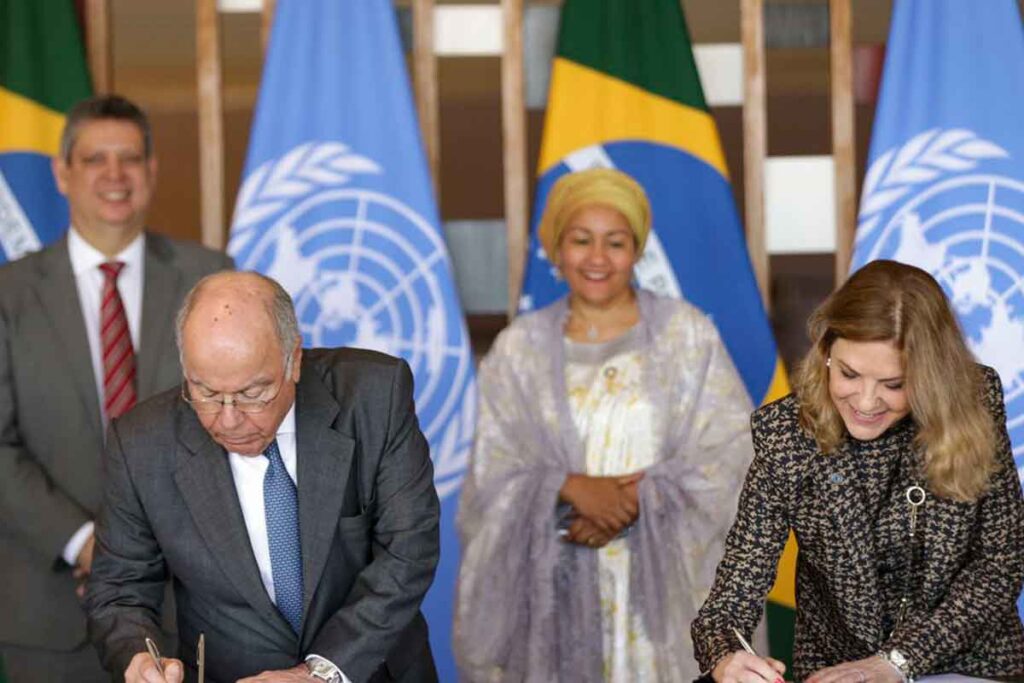 Brasil e ONU assinam marco de cooperação para desenvolvimento sustentável até 2027 1 parceria ONU marcelo camargo agencia brasil