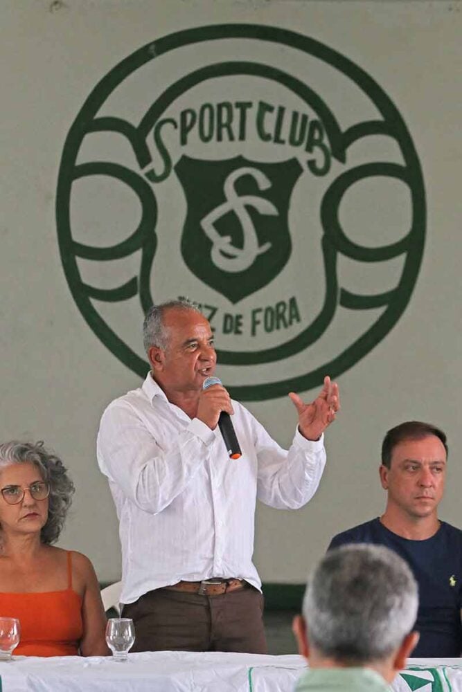 JF Vôlei e Sport Club anunciam parceria 2 Dudinha presidente do Sport Leonardo Costa
