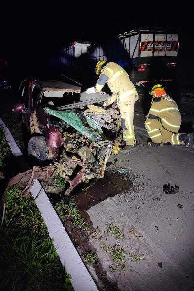 Motorista inabilitado morre após tentar ultrapassagem e bater em carreta com bois na BR-267 1 Motorista inabilitado morre após tentar ultrapassagem e bater em carreta com bois na BR-267
