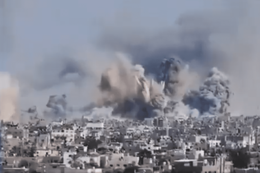 Ataques ao Hamas na Faixa de Gaza se intensificam 1 guerra faixa gaza reproducao twitter