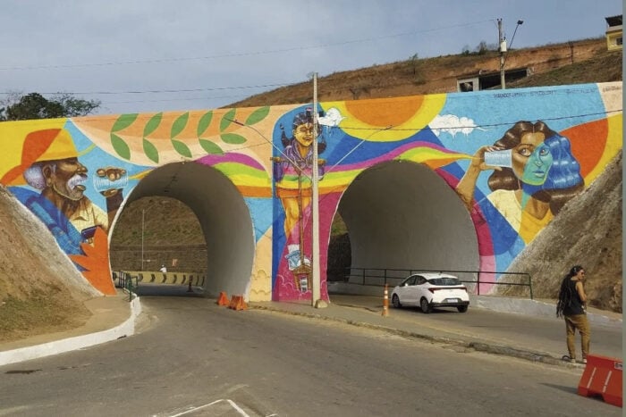 Muriaé transforma espaços públicos em telas para obras de seus artistas 2 muriaé