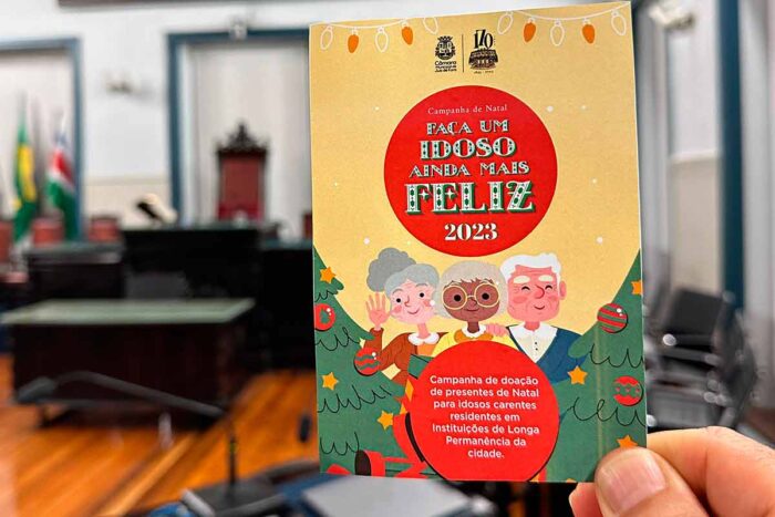 Campanha 'Faça um Idoso Ainda Mais Feliz' inicia arrecadações de fim de ano 1 idoso feliz camara