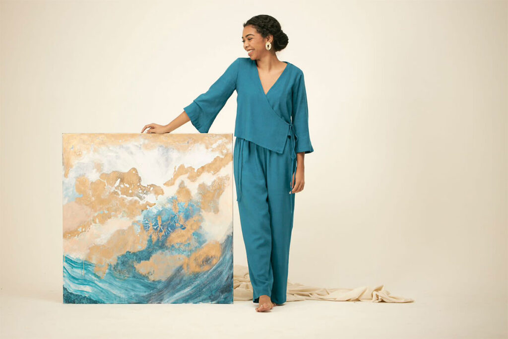 Conheça Aline Almeida: artista visual que descobriu abstracionismo 'através de Deus' 3 Aline@offgrafias1