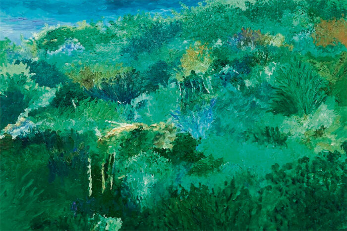Forum da Cultura recebe a exposição 'Nossos óleos' 2 Floresta do Imperador III Irie Salomao Oleo sobre tela 50 x 70 cm 1