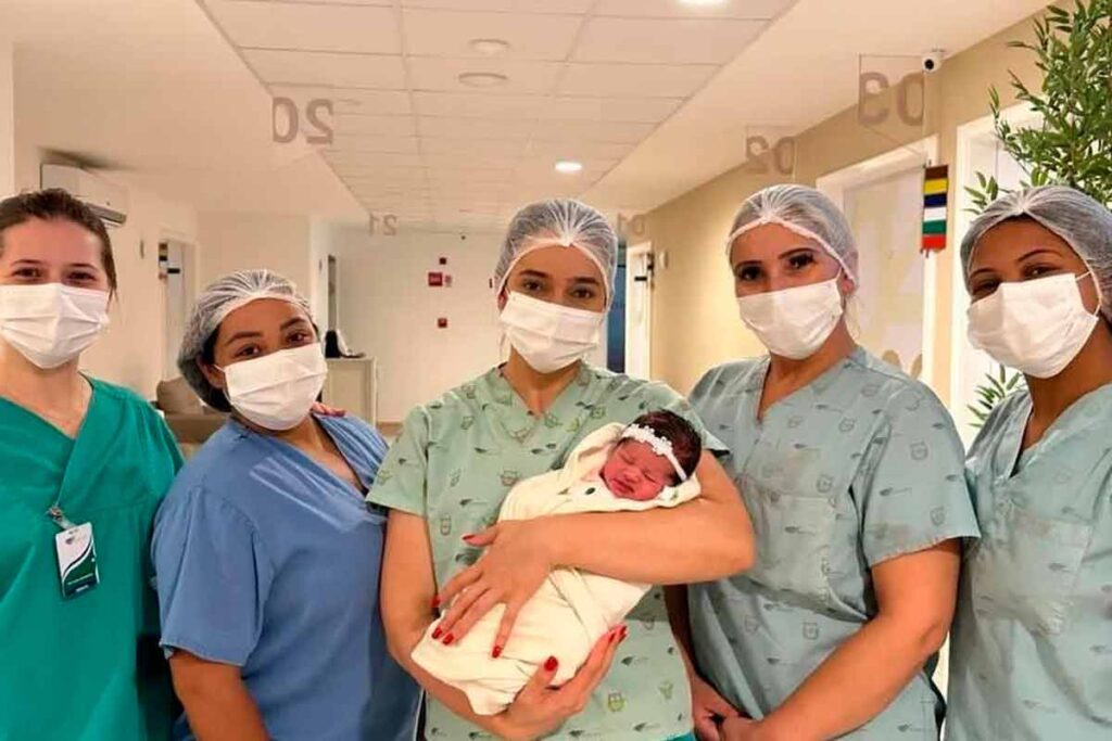 Primeira bebê do ano em JF nasceu às 7h45 de segunda 2 Primeira bebê do ano em JF nasceu às 7h45 de segunda