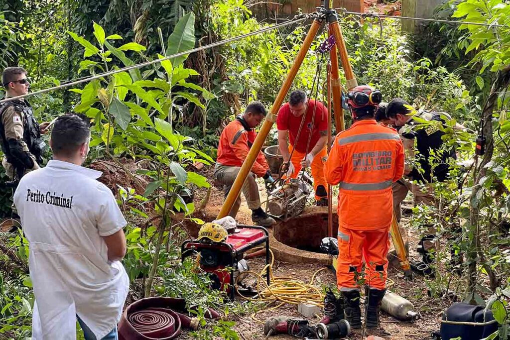 Após encontrar corpo dentro de poço, bombeiros encerram buscas 1 buscas em poço