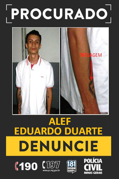 Polícia procura criminoso de "alta periculosidade" suspeito de homicídio e cárcere privado 1 Polícia procura criminoso de "alta periculosidade" suspeito de homicídio e cárcere privado