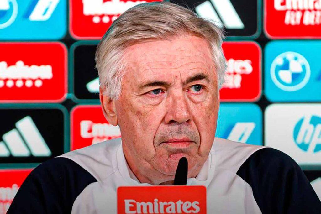 Carlo Ancelotti tem data para deixar o Real Madrid, diz TV britânica 1 Ancelotti foto Reproducao Twitter Real Madrid 2