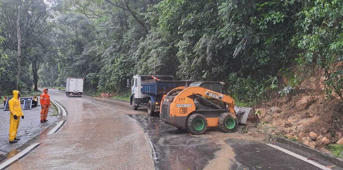 Subida da Serra de Petrópolis segue interditada e com risco de deslizamentos 1 subida serra de petropolis concer 4