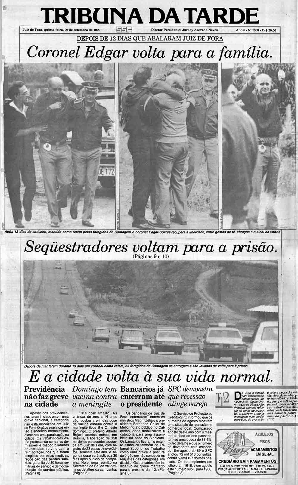 Morre Edgar Soares, refém do maior sequestro que já ocorreu em Juiz de Fora 6 01 MARGARIDAS CAPA 0609