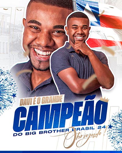 Davi campeao BBB 24 foto reproducao instagram