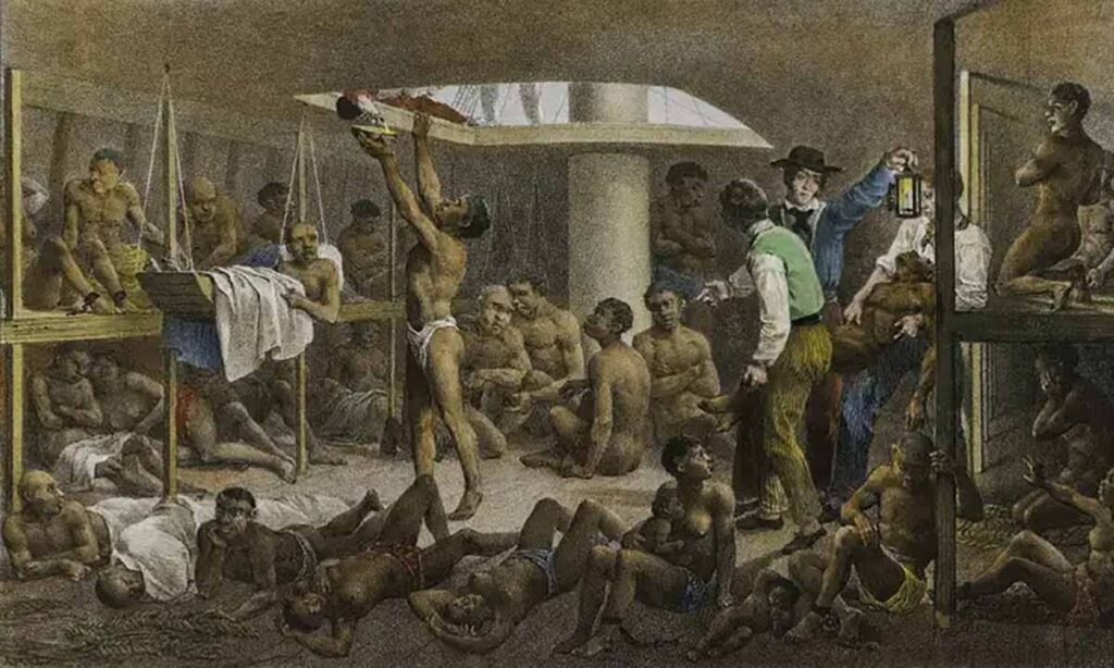 Dívida histórica: como Portugal pode reparar crimes coloniais? 1 Navio negreiro Tela de Johann Moritz Rugendas