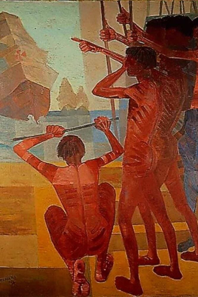 Reproducao O Descobrimento do Brasil Candido Portinari