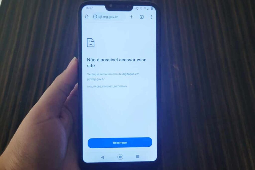 Serviços de internet da PJF passam por instabilidade nesta segunda 1 site da PJF fora do ar
