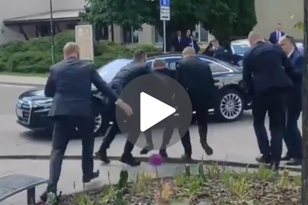 VÍDEO: Primeiro-ministro da Eslováquia sofre tentativa de assassinato 1 Primeiro ministro da Eslovaquia sofre tentativa de assassinato reproducao redes sociais