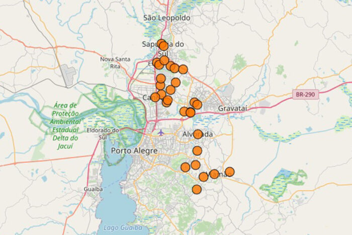 Juiz-foranos desenvolvem mapa virtual de água potável para o Rio Grande do Sul 1 Juiz-foranos desenvolvem mapa virtual de água potável para o Rio Grande do Sul