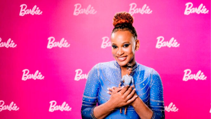 Rebeca Andrade ganha boneca Barbie em sua homenagem 1 rebeca andrade e sua barbie
