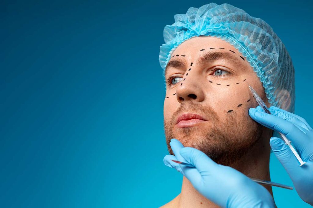 Uso de redes sociais aumenta o desejo de intervenções estéticas 1 intervencoes esteticas homem cirurgia rosto freepik