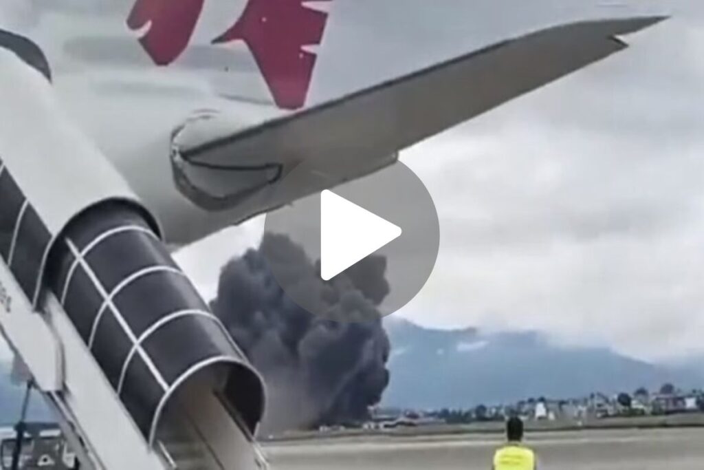 VÍDEO: Avião cai momentos após a decolagem e deixa 18 mortos no Nepal 1 aviao nepal foto reproducao redes sociais