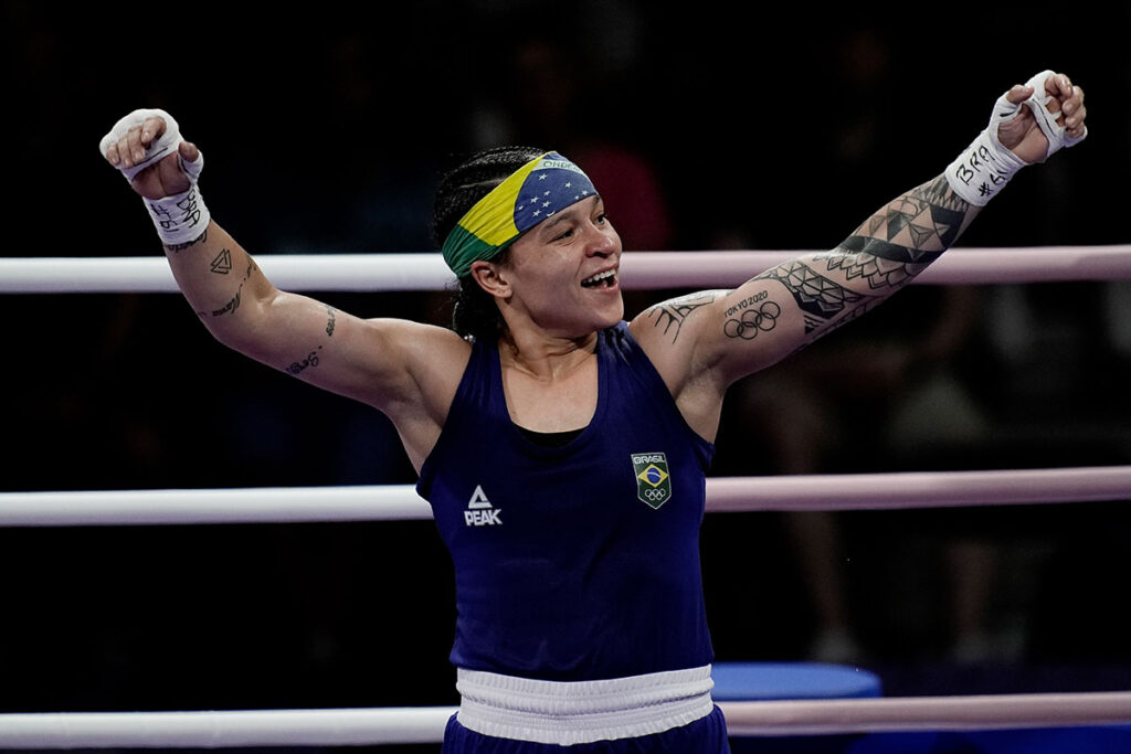 Bia Ferreira vence na estreia e avança às quartas de final do boxe nas Olimpíadas 2 Primeira no boxe: Bia Ferreira garante vaga nos Jogos Olímpicos de Paris