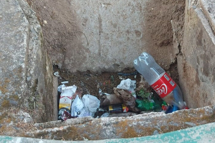 Bueiro sem proteção gera riscos no Centro 1 bueiro vu