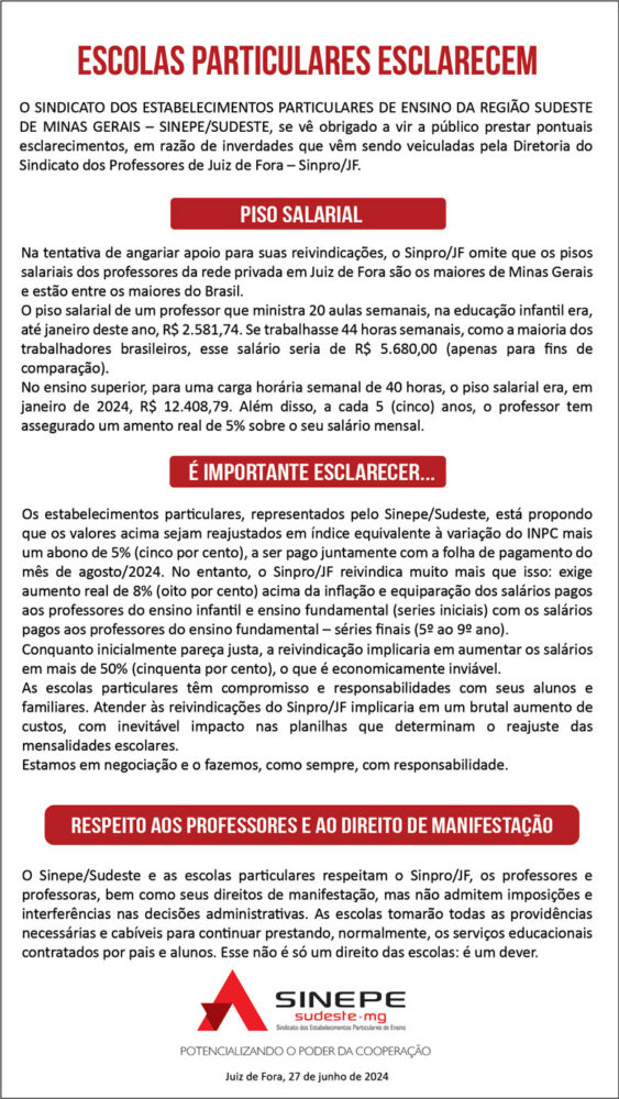 NOTA DE ESCLARECIMENTO JULHO SINEP 4 nota esclarecimento julho 2