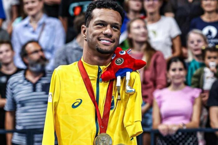 Paralimpíadas: Gabrielzinho conquista a medalha de ouro nos 100m costas 1 Gabrielzinho Ouro. Foto Wander Roberto CPB