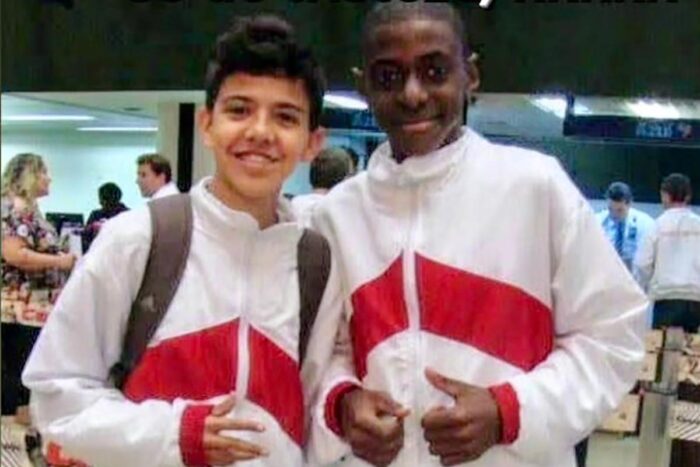 'Disciplina e dedicação': treinador e amigo de Luiz Maurício em JF falam do sucesso do atleta nas Olimpíadas 1 Luiz Mauricio e Francisco.jpg. Arquivo pessoal