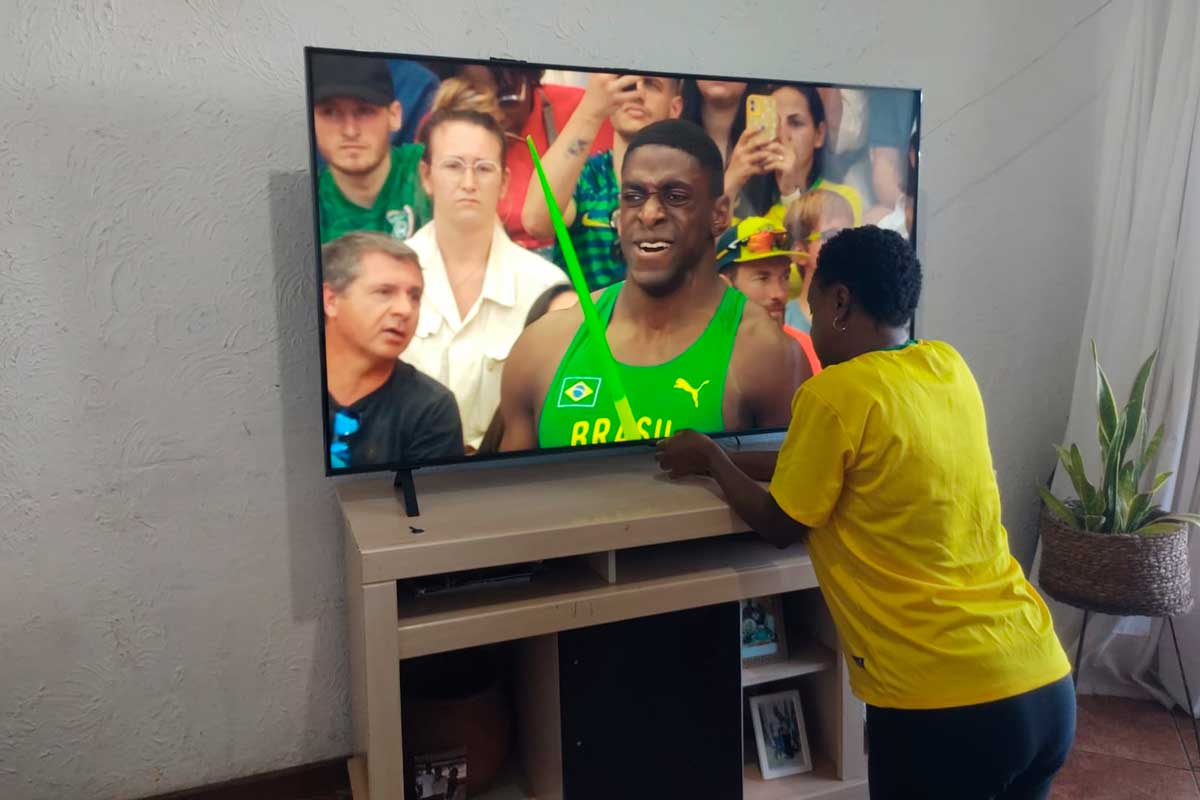 Família de Luiz Maurício celebra vaga na final das Olimpíadas 1 Mae de Luiz Mauricio foto arquivo pessoal
