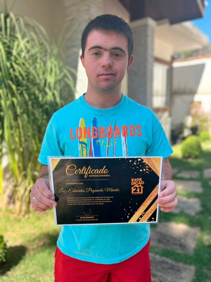Juiz-forano com síndrome de Down participa de reality show 1 luiz eduardus expedição 21