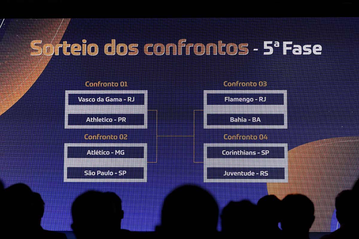 Sorteio define chaveamento e quartas de final da Copa do Brasil 1 confrontos copa do brasil rafael ribeiro cbf
