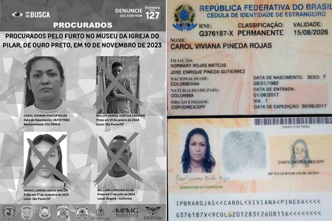 Denunciado por furto em igreja de Ouro Preto, homem é preso na Colômbia 1 denúncia