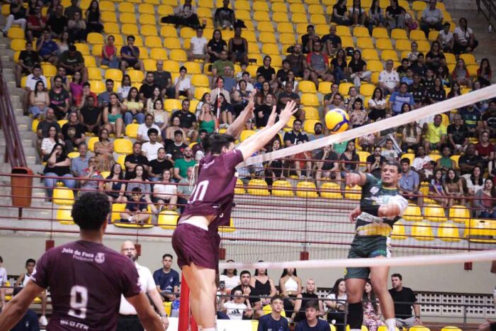 Após vitória, JF Vôlei entra na zona de classificação para as semis do Campeonato Mineiro 1 JF Volei.jpg. Foto Arthur Cesar JF Volei