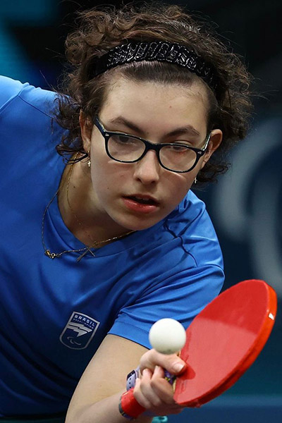 Mesatenista Sophia Kelmer, de 16 anos, é eliminada da Paralimpíada 1 Sophia Kelmer 2. Foto Silvio Avila CPB