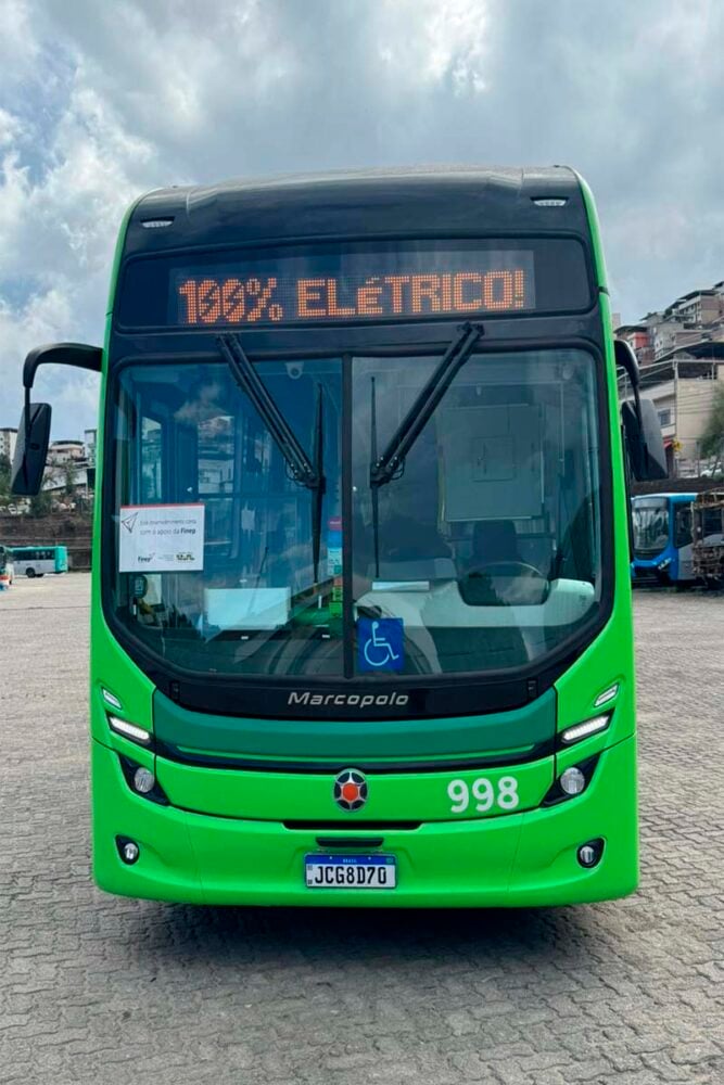 Ansal anuncia teste com ônibus elétrico em Juiz de Fora; diretor explica funcionamento 1 ônibus elétrico