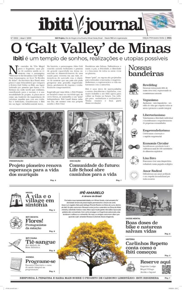 Ibiti Projeto cria jornal impresso para perpetuar histórias 1 AF Ibiti Journal 2 Alt 8 AF page 0001