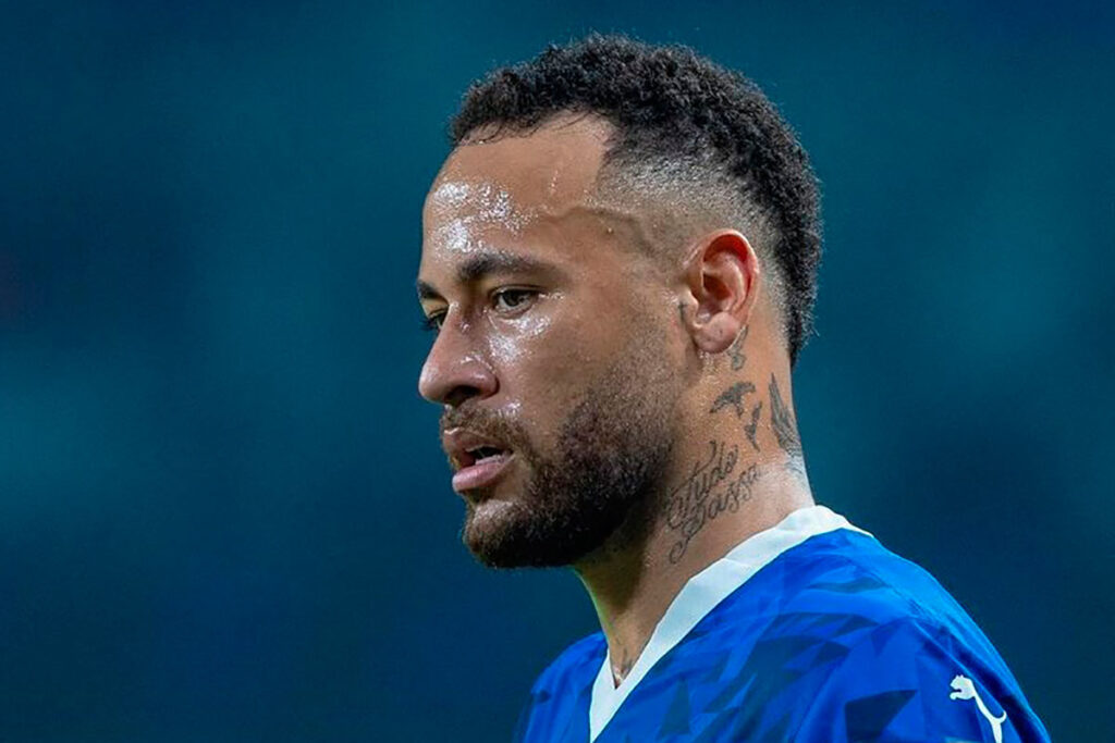 Neymar sente dores na coxa e é substituído em jogo do Al-Hilal 1 neymar by reproducao instagram editada