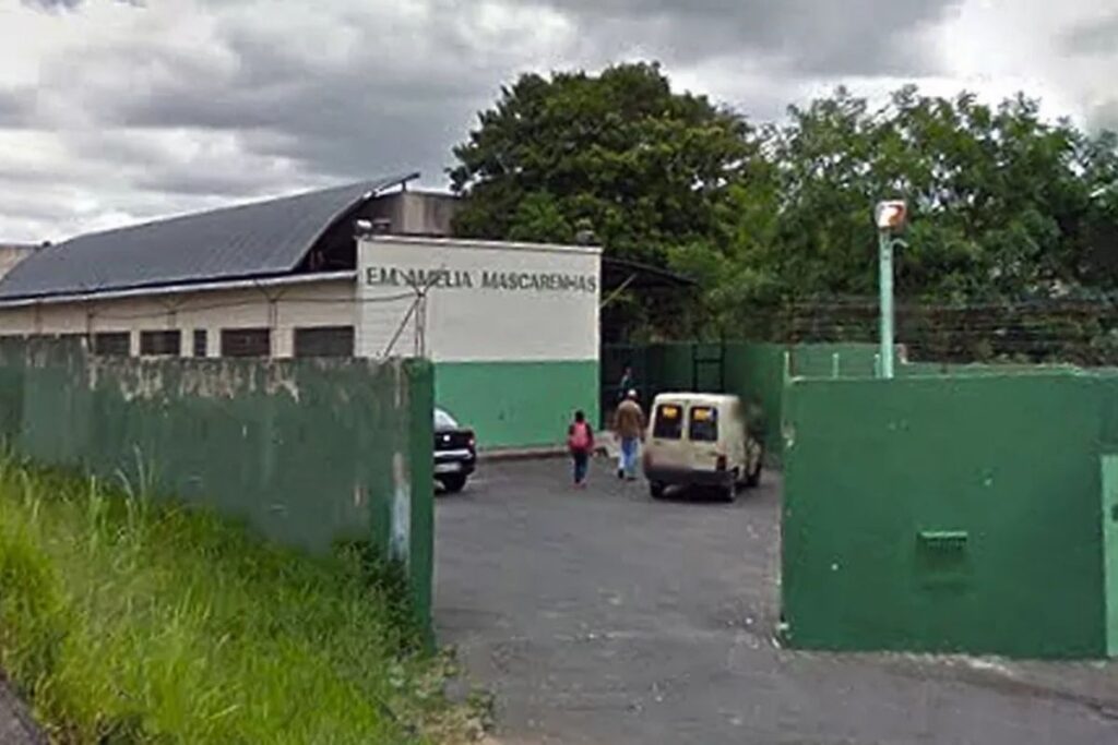 Quadra de escola municipal vai ser inaugurada em edição especial da Rua de Brincar 1 EM Amelia MAscarenhas Foto PJF