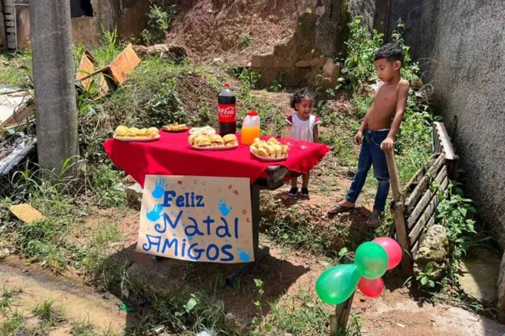 Família surpreende garis com 'ceia de Natal' surpresa em Juiz de Fora 2 Natal dos garis Rafaela Vieira