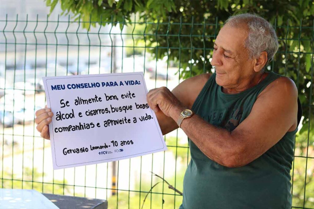 'Meu Conselho para a Vida': pacientes em tratamento oncológico compartilham mensagens de esperança 1 Mensagem paciente Divulgacao