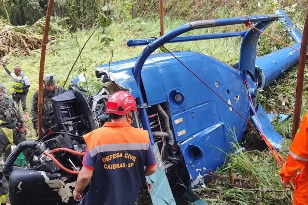 Menina sobrevivente de acidente de helicóptero tem melhora no estado de saúde 1 acidente helicoptero