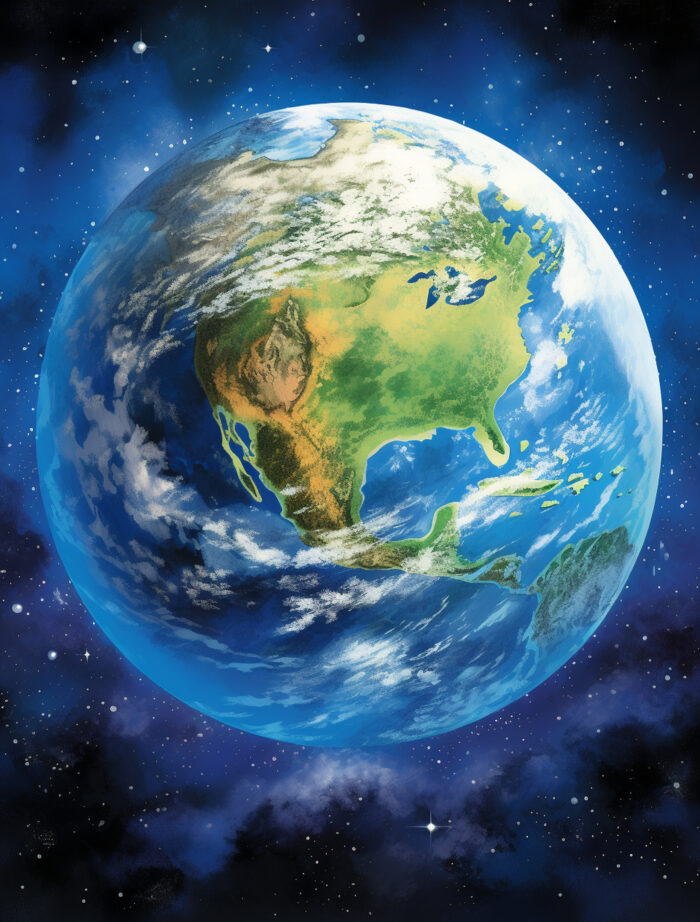 Todos precisam de todos 1 anime style earth Freepik