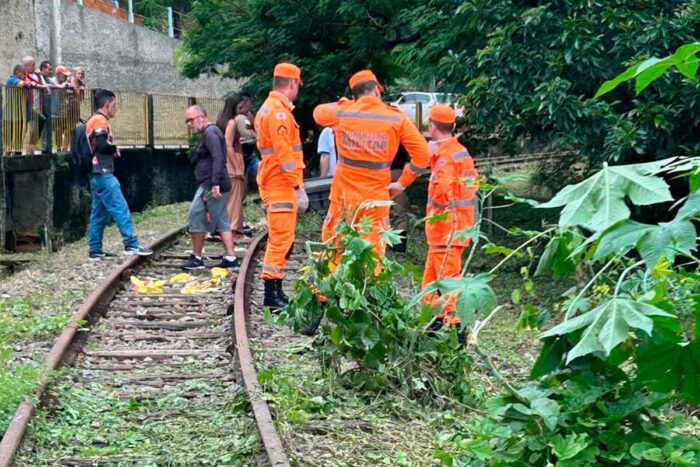 Corpo de homem desaparecido é encontrado próximo a linha de trem 1 corpo encontrado bombeiros divulgacao