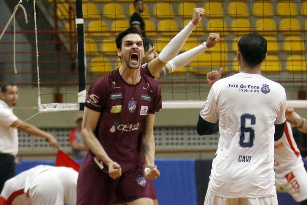 JF Vôlei vence o América-RN e segue na liderança da Superliga B 2 jf volei america rn by couri